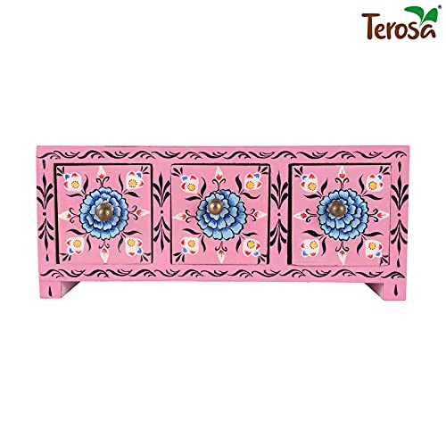 Terosa Wooden Drawers Chest or Jwellery Box or Trinket Box Rosa Tres Std 3 Drawers - Image 3
