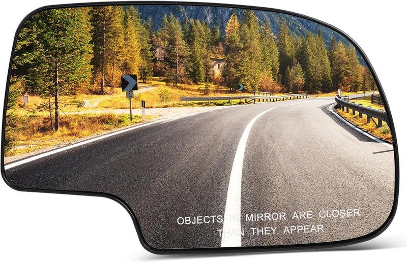 SCITOO Passenger Side View Mirror Glass Fit For Chevy Silverado Tahoe For GMC Sierra Yukon 2000-2006 Suburban Non-heated Exterior with Backing Plate Chrome Side Mirror GM1325105 - Image 1