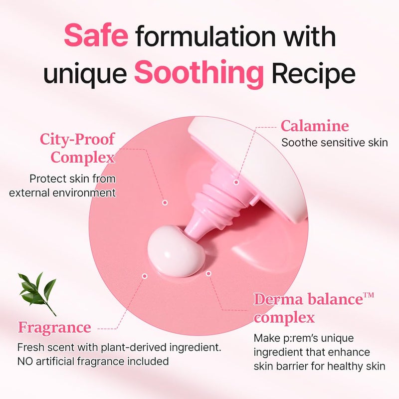 MAKEP:REM MAKE P:REM Soothing Pink Tone Up Sunscreen, Mineral Sun Care for Dehydrated Skin, Lightweight, Non-Greasy Formula, Skin Tone Correction, Korean Sunscreen, SPF 50, 1.69 fl.oz. (50ml) - Image 5
