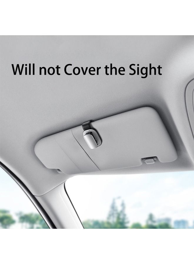 Baseus Car Glasses Holder, Car Visor Sunglass Holder, Universal Auto Visor Glasses Organizer Clips, Car Glasses Cases, Vehicle Eyeglasses Hanger Mount with Ticket Card Clip - Image 5