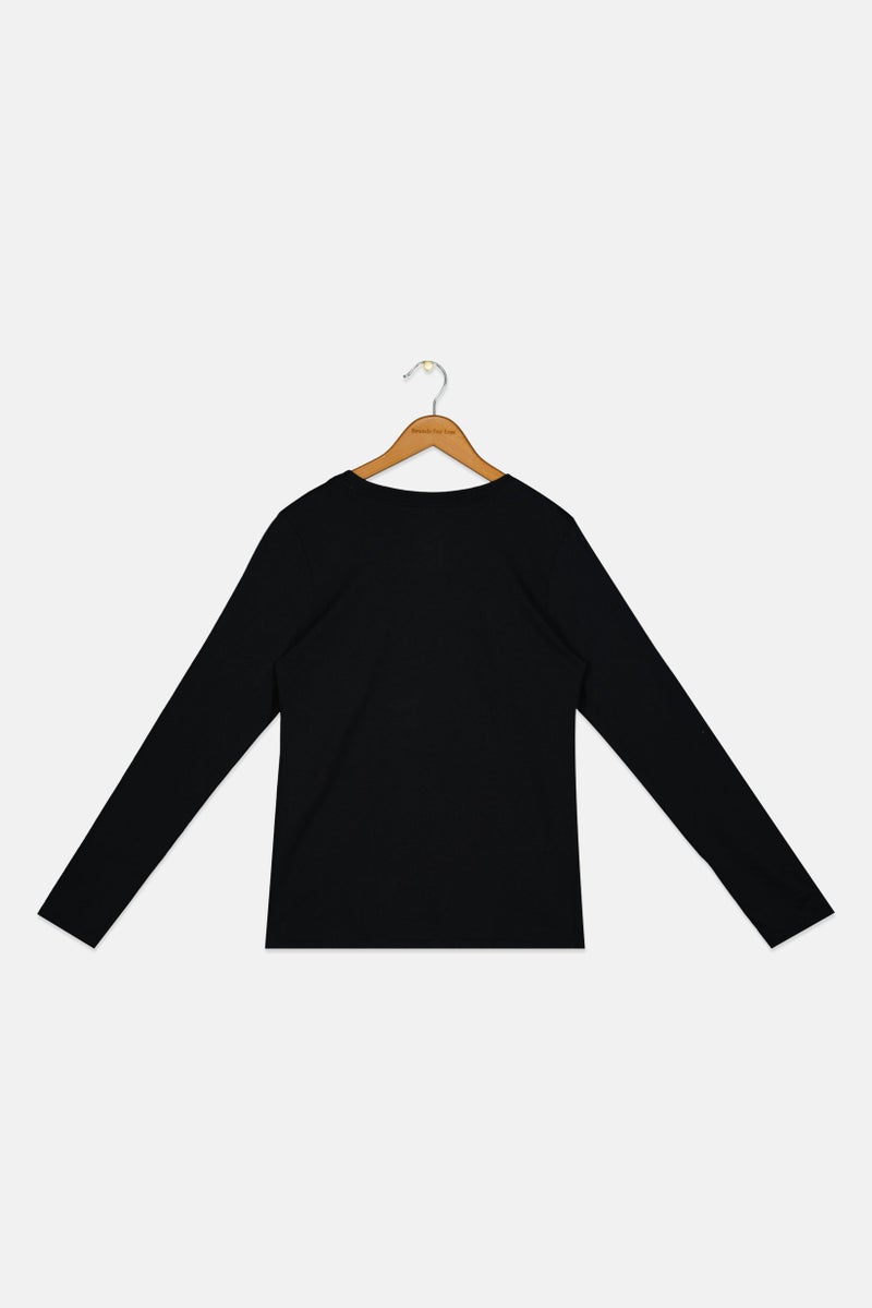 Nike Kids Boy Long Sleeve Outdoor T Shirt, Black - Image 2