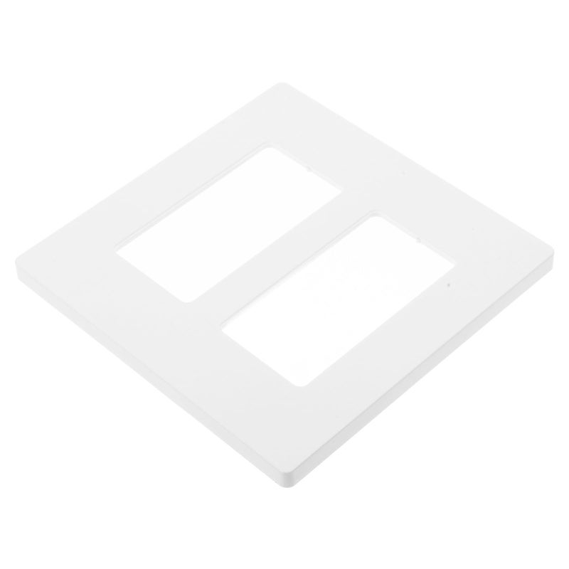 White Double Gang Wall Plate Outlet Cover Switch Plate Screw Cover - Image 2
