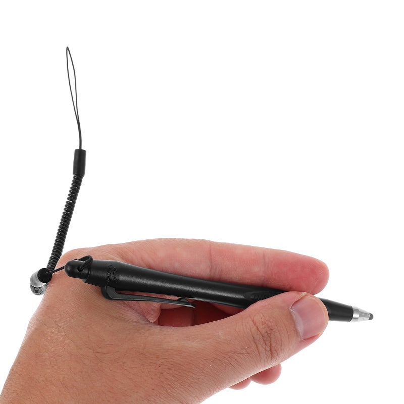 2pcs Capacitive Stylus Pen: Sensitive Tip And Spring Lanyard - High Precision Pen For Drawing Note-Taking And Sketching - Compatible With Samsung - Image 2