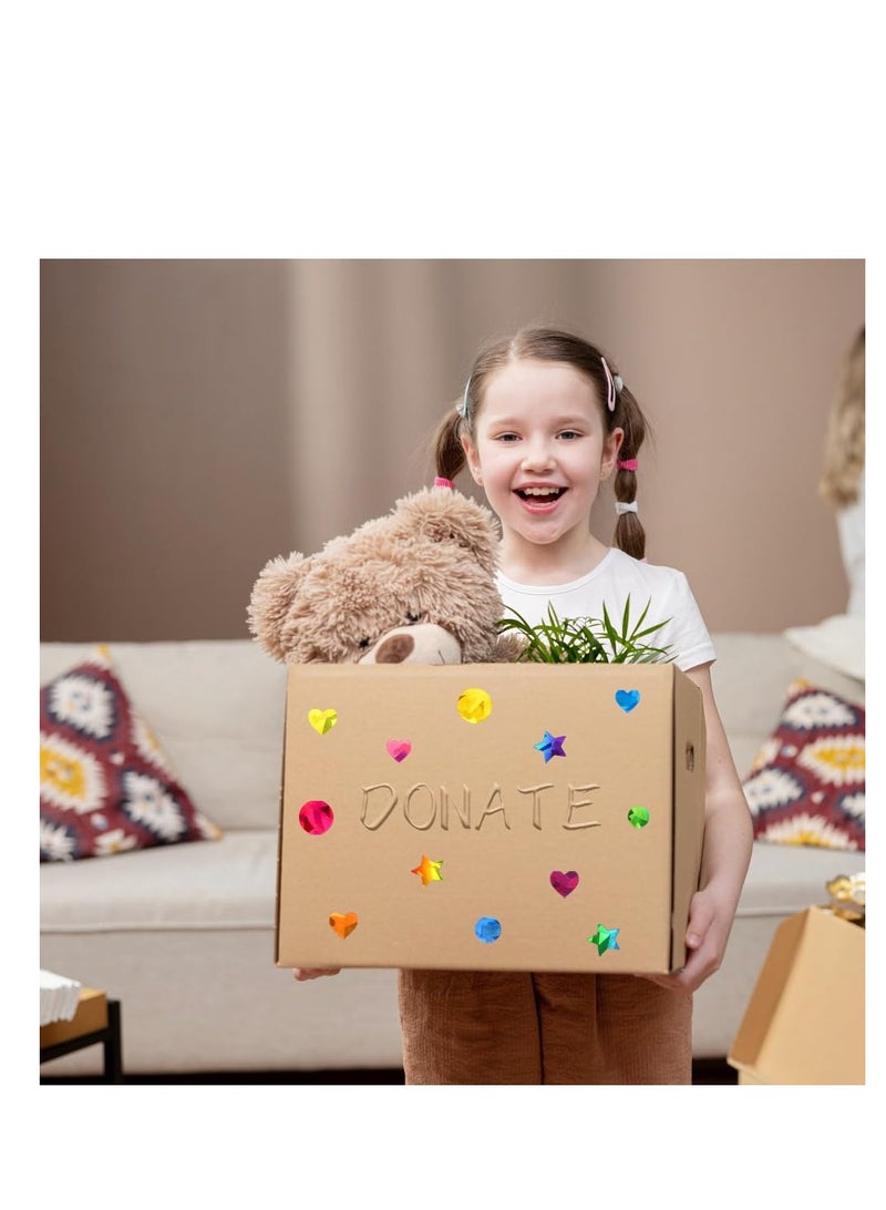 Excefore 30 Pack Sparkly Star Stickers, Heart Stickers for Kids Reward, Behavior Chart, Student Planner and School Classroom Teacher Supplies(10 Sheets Each) - Image 5