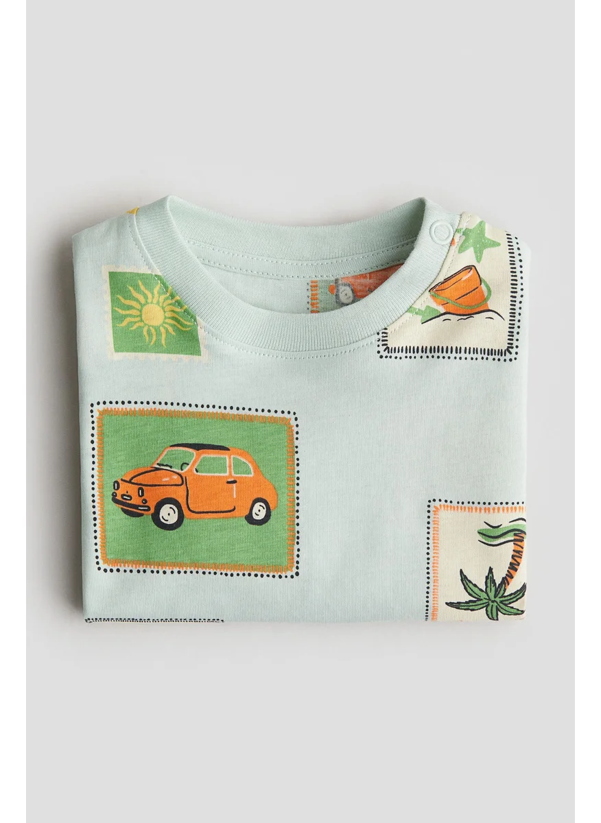 اتش اند ام Printed Cotton T-Shirt