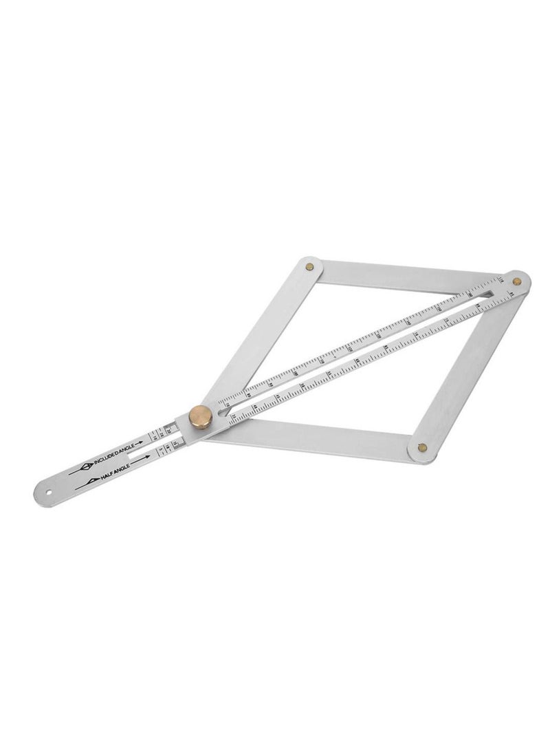 Excefore - Construction Protractors, Angle Protractor Angle Finder Ruler, Stainless Steel Protractor 0-170° Degrees, Universal Goniometer Angle Finder Tool for Carpenter, Diagonal Ceiling Profiler - Image 1