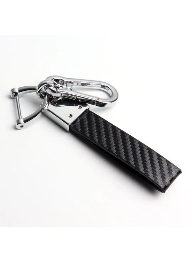 LEXUS Carabiner Keychain, Universal Heavy Duty Woven Handmade Leather Key Chain for Men and Women - Image 2