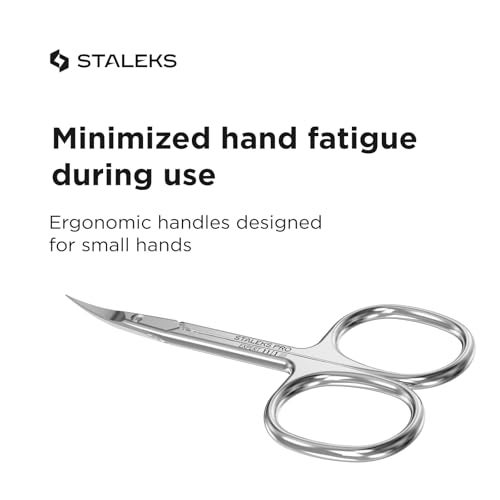 Staleks Pro EXPERT 11 Cuticle Scissors Type 1 – Left-Handed – Narrow Blades – Stainless Steel – Ergonomic Manicure Scissors - Image 5
