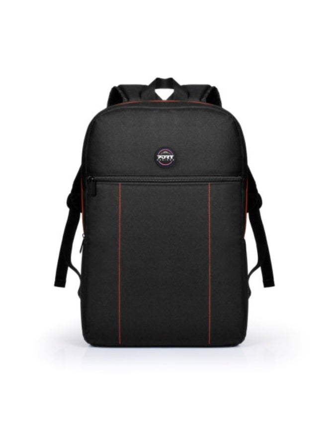 PORT Designs Premium 14/15.6″ Laptop Backpack with Wireless Mouse, Black - Image 2