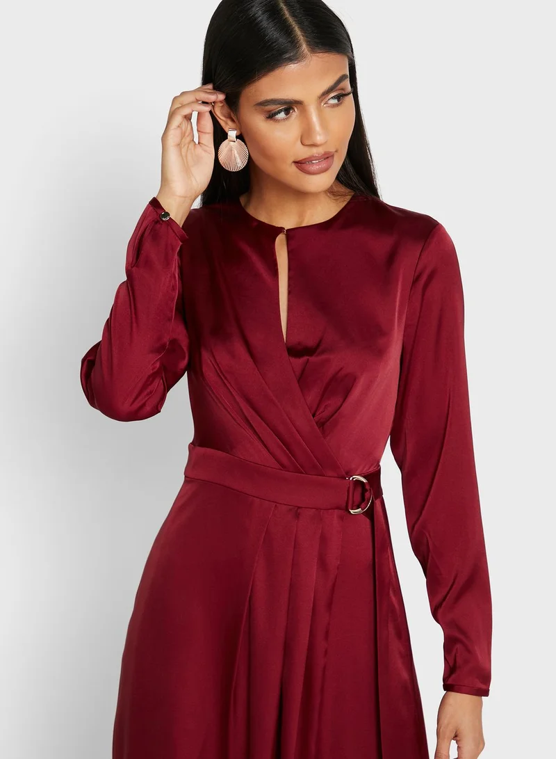 Ted Baker Neenha Front Keyhole Wrap Dress