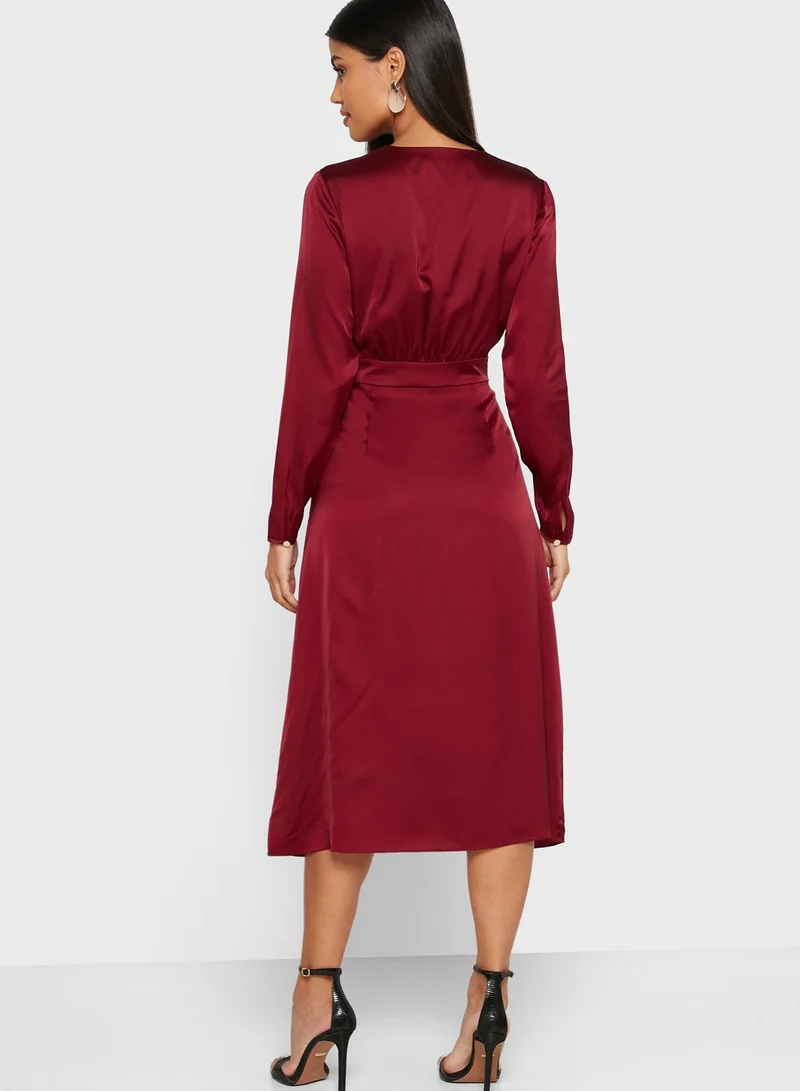 Ted Baker Neenha Front Keyhole Wrap Dress