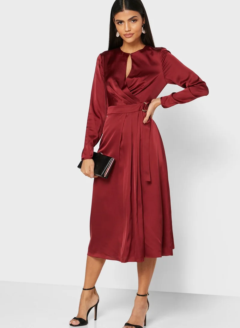 Ted Baker Neenha Front Keyhole Wrap Dress
