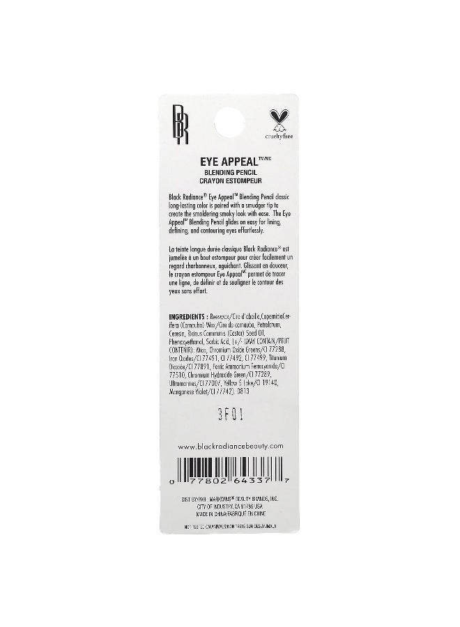 Black Radiance Black Radiance, Eye Appeal, Blending Pencil, CA6525 Kohl Black, 0.033 oz (0.94 g) - Image 3