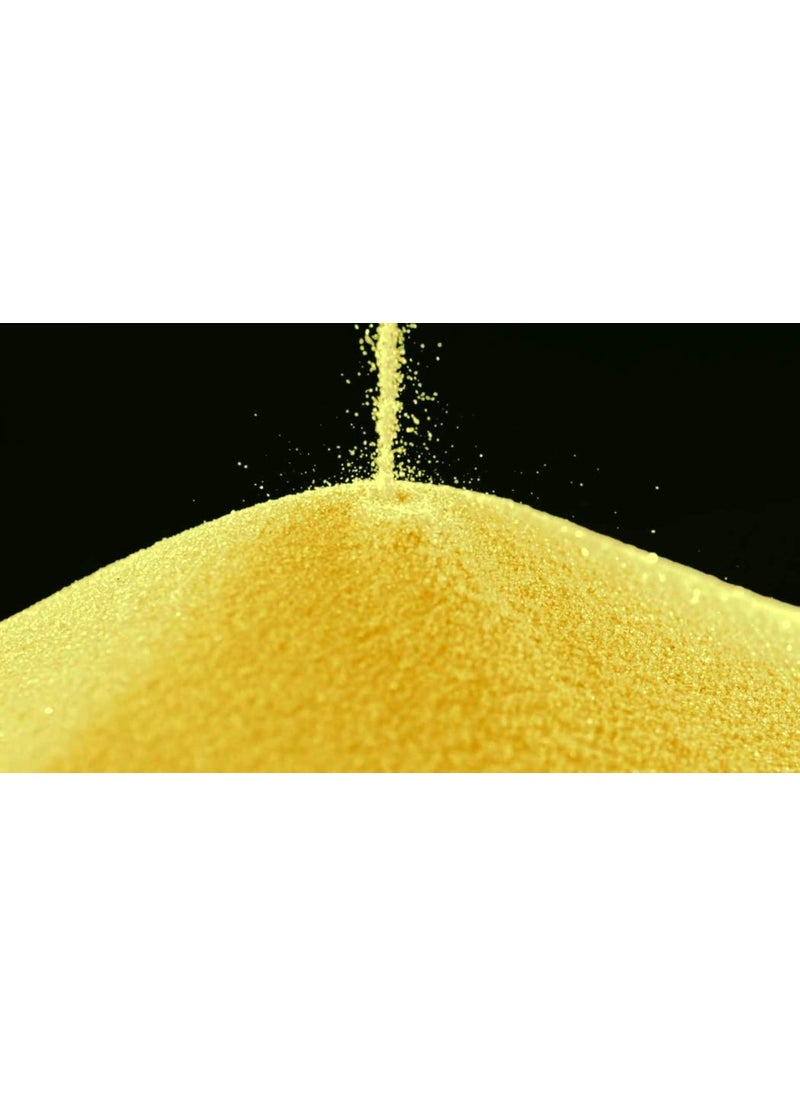 OhhSome Ohhsome 2Kg Yellow Fine Sand Natural Pebbles Decorative Gradient Gold Stones and for GardenPebbles Gravels Aquarium Vase Filler Fountain Table Living Room Lawn 2Kg  - Image 1