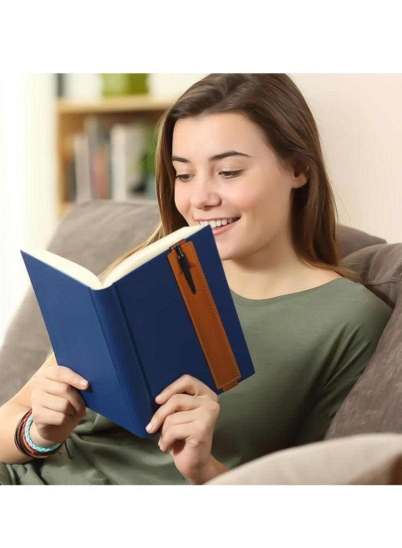 Loquat 6 Pcs Adjustable PU Leather Pen Holders, Elastic Band Pencil Pouches, Journal Pencil Sleeves for Notebooks. - Image 4