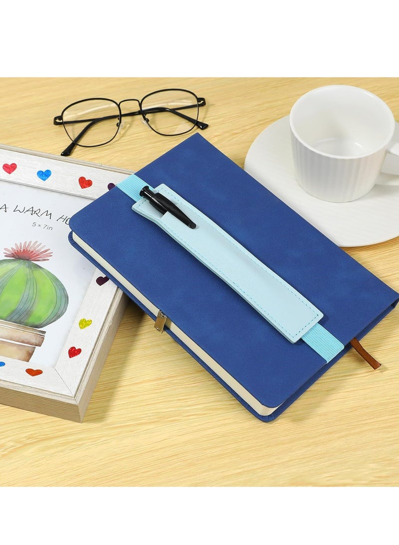Loquat 6 Pcs Adjustable PU Leather Pen Holders, Elastic Band Pencil Pouches, Journal Pencil Sleeves for Notebooks. - Image 3