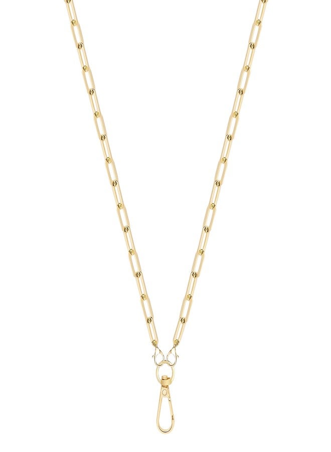 Sopopal Gold Chain Necklace Lanyards for ID Badges Stylish Key Lanyard for Women Lanyards for Badge Holder - Image 1