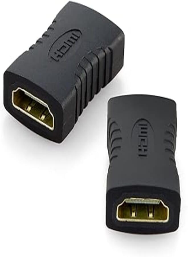 Keendex kx 1741 hdmi female to female hdmi adapter extension converter - black