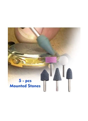 QYA FLUKE QYA Power Tool Abrasive Mounted Stone Rotary Grinding Wheels Bit Set of 5pcs Standard size  - Image 2