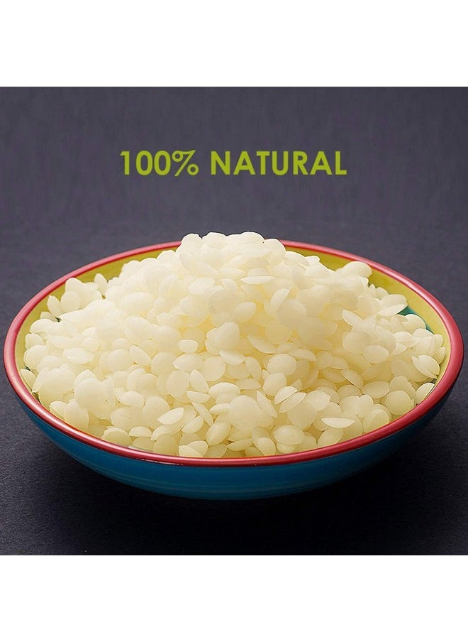 SK ORGANIC Pure White Beeswax Raw Organic Pastilles For Health And Beauty 250 Gm  - Image 2