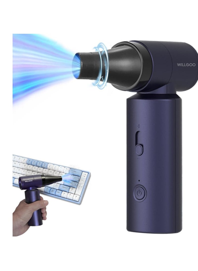 Excefore - Jet Dry Blower, 80000RPM Portable Electric Air Duster, 4 Gears Adjustable, 4500mAh Rechargeable Jet Blower Perfect for Keyboard Cleaning, Camping, Inflation, and BBQ - Image 1