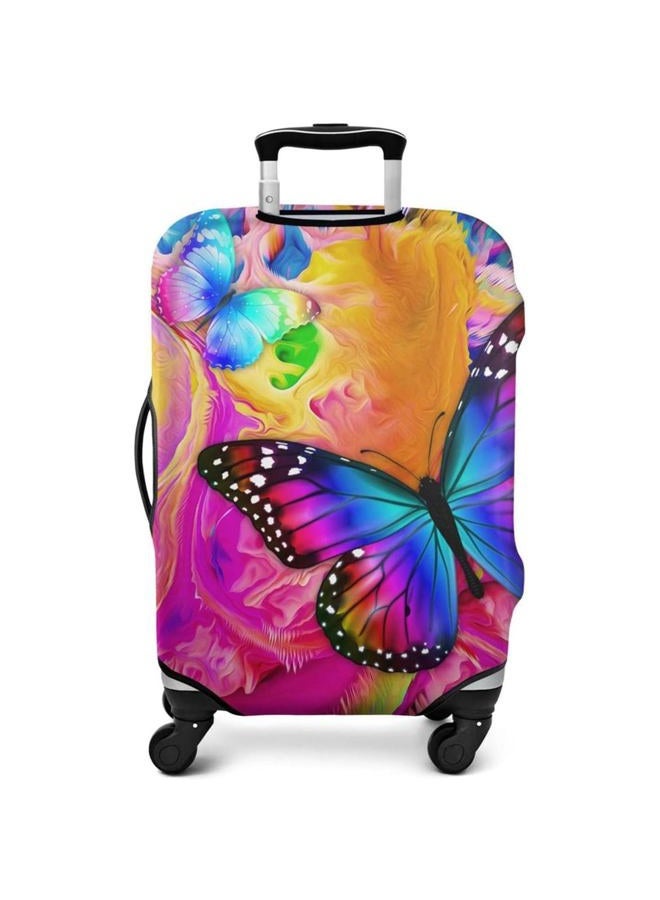 Subvise Butterfly Suitcase for Butterfly Lover,Suitcase Cover Protector Elastic Luggage Anti-scratch, Color 2, Medium (22-24in), Modern - Image 1