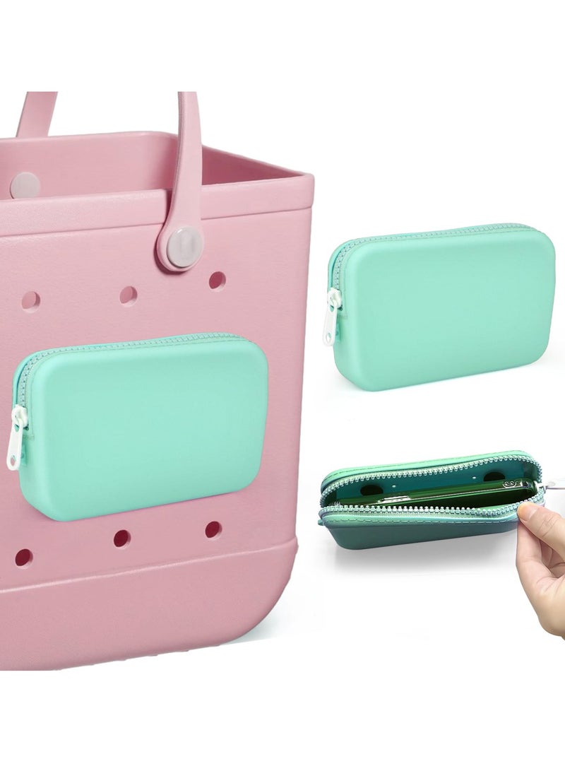 Silicone Phone Holder for Bogg Bag, Soft Silicone Insert Wallet Charm for Bogg Bags Accessories, Attachment for Bogg Beach Bags Tote Bag Compatible with iPhone and Android Phones - Image 1