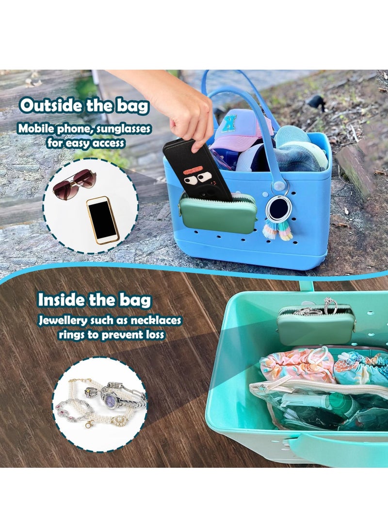 Silicone Phone Holder for Bogg Bag, Soft Silicone Insert Wallet Charm for Bogg Bags Accessories, Attachment for Bogg Beach Bags Tote Bag Compatible with iPhone and Android Phones - Image 2
