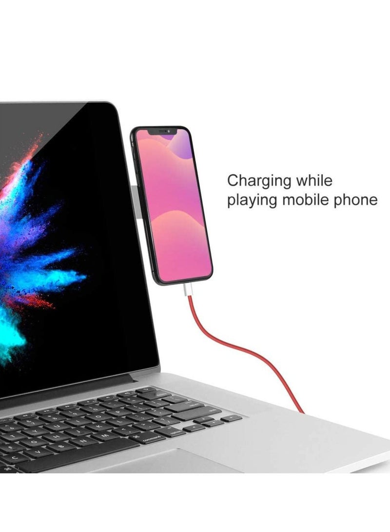 SYOSI حامل تمديد الكمبيوتر المحمول مع مشبك تثبيت جانبي قابل للتعديل، حامل مغناطيسي للكمبيوتر المحمول، حامل توسيع شاشة الكمبيوتر، حامل هاتف ذكي قابل للطي، استمتع بشاشة مزدوجة بزاوية دوارة - Image 5