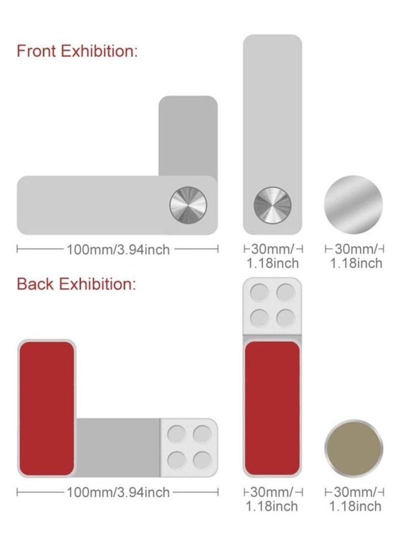 SYOSI حامل تمديد الكمبيوتر المحمول مع مشبك تثبيت جانبي قابل للتعديل، حامل مغناطيسي للكمبيوتر المحمول، حامل توسيع شاشة الكمبيوتر، حامل هاتف ذكي قابل للطي، استمتع بشاشة مزدوجة بزاوية دوارة - Image 3