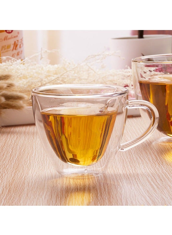 Heart Love Shaped Tea Cup Transparent - Glass Love Heart Mug with Handle, Heat-Resistant Borosilicate Glass  - Image 4