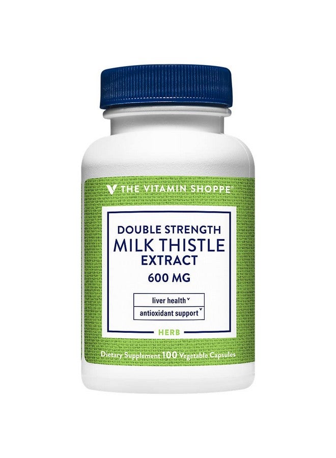 The Vitamin Shoppe Double Strength Milk Thistle Extract a Liver Health a 600 MG (Vegetable 100 Capsules) - Image 2