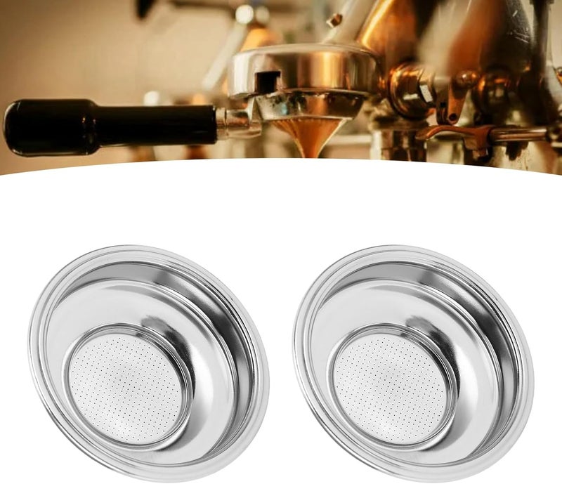 Single Dose Double Layer Basket, 58mm Stainless Steel Coffee Basket, Double Layer for Better Insulation and Brewing, Compatible with Most 58mm Coffee - Image 2