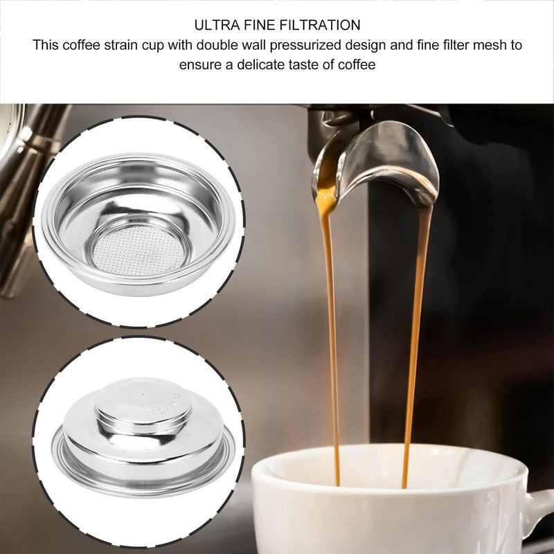 Single Dose Double Layer Basket, 58mm Stainless Steel Coffee Basket, Double Layer for Better Insulation and Brewing, Compatible with Most 58mm Coffee - Image 5