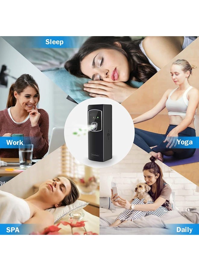 SVAVO Automatic Air Freshener Dispenser - Wall Mounted/Free Standing Auto Aerosol Spray Dispenser Programmable Fragrance Dispenser for Indoor-Bedroom, Hotel, Office, Commercial Place, Black - Image 3