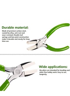 SYOSI 2 Pieces Jewelry Making Tool, 6 IN 1 Jewelry Bail Making Pliers and Nylon Jaw Flat Nose Pliers Loop Pliers for Jewelry Making Beading Looping Shaping Wire DIY Crafts  - Image 4