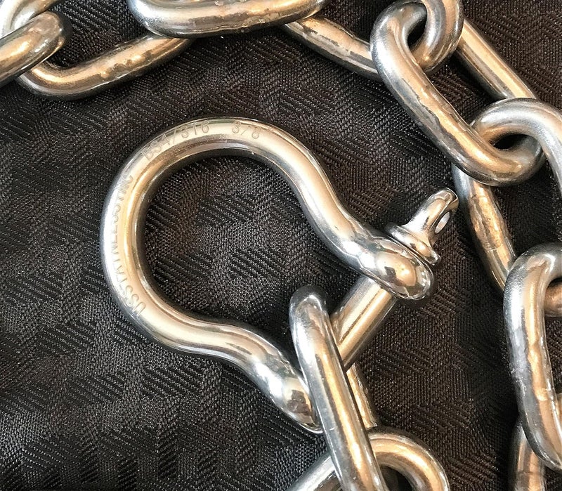 US Stainless سلسلة مرساة AISI 316 بحجم 5/16" (8mm) مع مشابك بحجم 3/8" (10mm) - Image 2