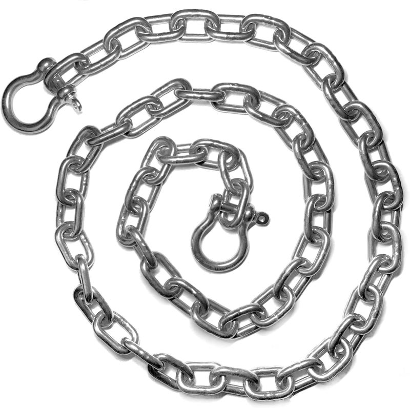 US Stainless سلسلة مرساة AISI 316 بحجم 5/16" (8mm) مع مشابك بحجم 3/8" (10mm) - Image 1