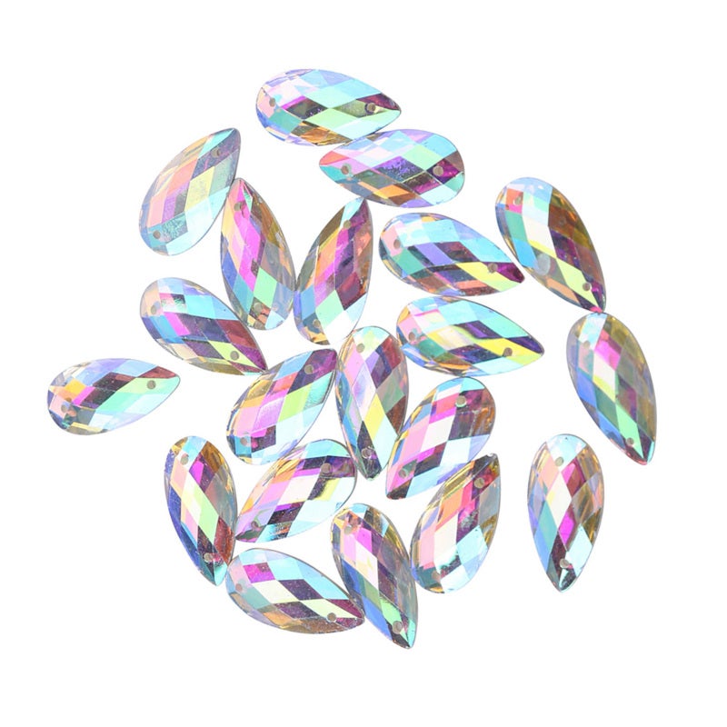 Flatback Acrylic Crystals 200Pcs High-Quality Resin Fine Workmanship Multiple Cutting - Shining Craft Crystals for Clothing Decoration, Handmade Jewelry Diy Projects - Image 5