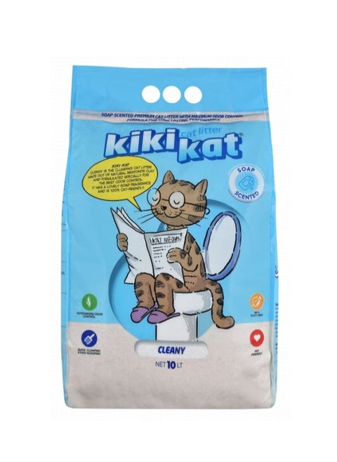 Cleany Clumping Cat Litter Soap Scent 10l