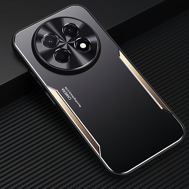 كاميرا غطاء خلفي من الألومنيوم الفاخر لهاتف Huawei Nova 15 Max، ذهبي - Image 1