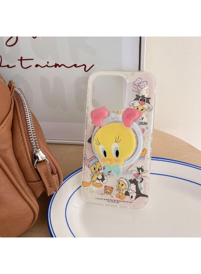 NIBEMINENT Protective TPU Case Cover For iPhone 16 Pro Max, Funny Duckling With Stand