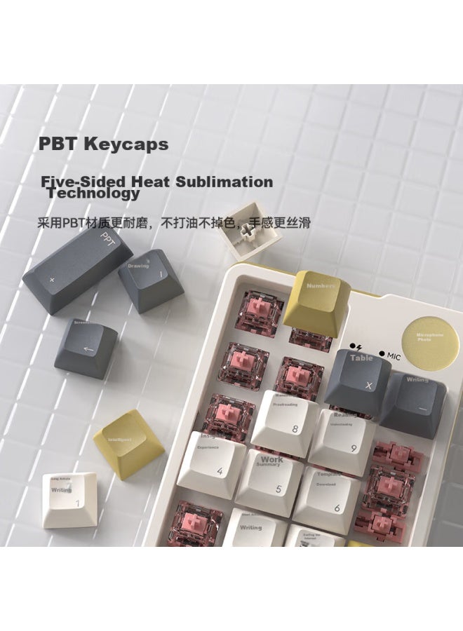 Mimouse Miishu Technology Mk17 Ai Keyboard, Small 17, Mechanical Digital Smart Keyboard, Wireless Tri-mode Bluetooth, Ai Writing Ppt Drawing, Compatible With Deepseek-r1 - Image 4