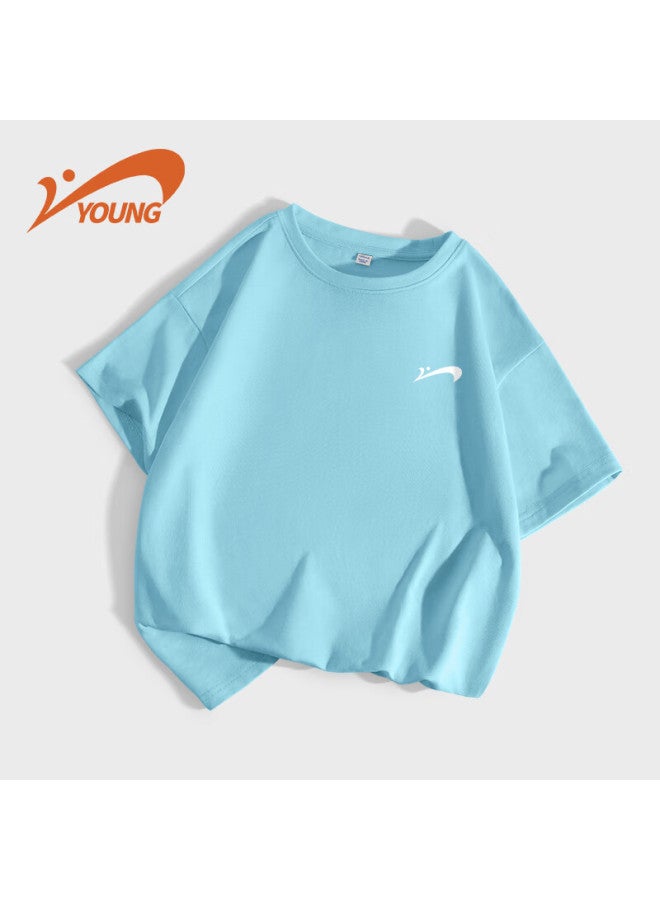 Noble bird Guess Kids Boys' Short Sleeve T-shirt Summer Big Boys Half Sleeve Children's Sports White Top Boys Summer Clothing - Image 2