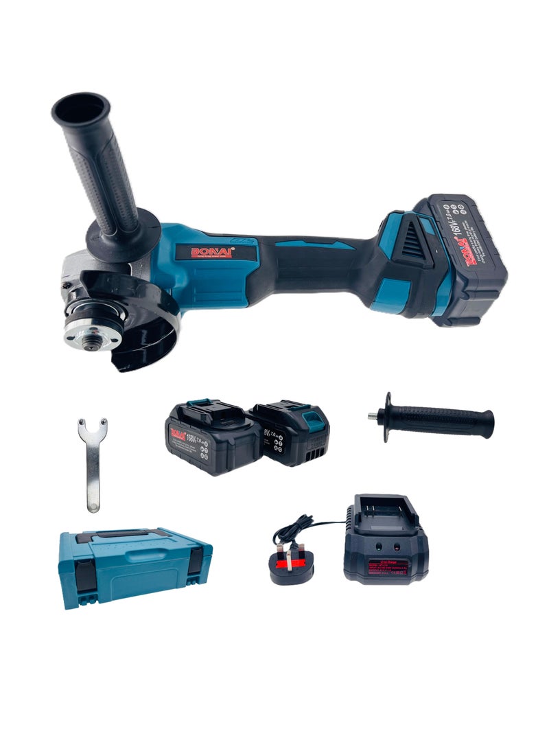 BONAI 21V Cordless Angle Grinder – Powerful Battery Powered Grinder with Brushless Motor for Precision Cutting, Grinding, and Polishing - Image 1