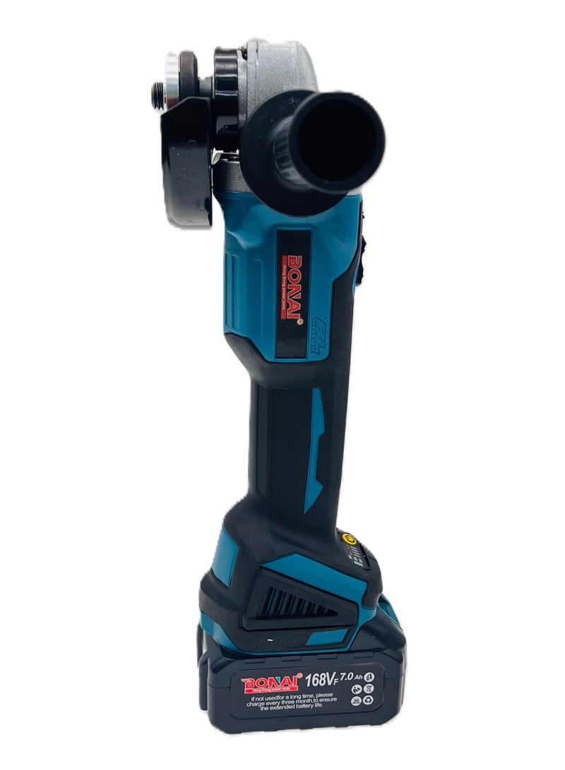 BONAI 21V Cordless Angle Grinder – Powerful Battery Powered Grinder with Brushless Motor for Precision Cutting, Grinding, and Polishing - Image 2