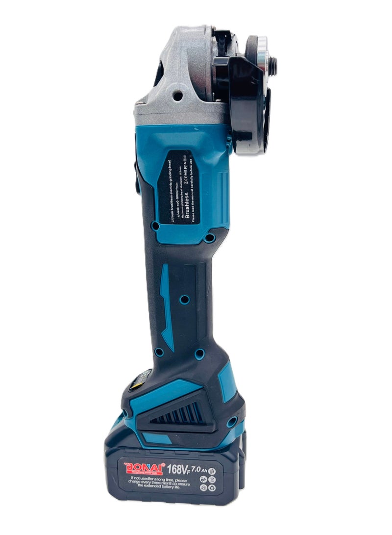 BONAI 21V Cordless Angle Grinder – Powerful Battery Powered Grinder with Brushless Motor for Precision Cutting, Grinding, and Polishing - Image 5