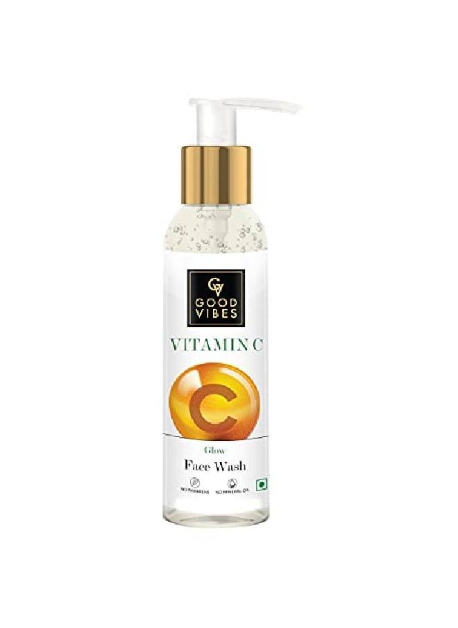 Good Vibes Vitamin C Glow Face Wash 120 ml Rich in Antioxidants Moisturizing Skin Softening Formula for Healthy Glowing Skin Helps Reduce Dark Spots & Blemishes For All Skin Types  - Image 2