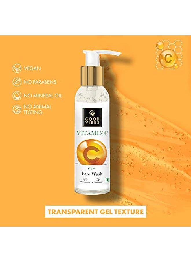 Good Vibes Vitamin C Glow Face Wash 120 ml Rich in Antioxidants Moisturizing Skin Softening Formula for Healthy Glowing Skin Helps Reduce Dark Spots & Blemishes For All Skin Types  - Image 5