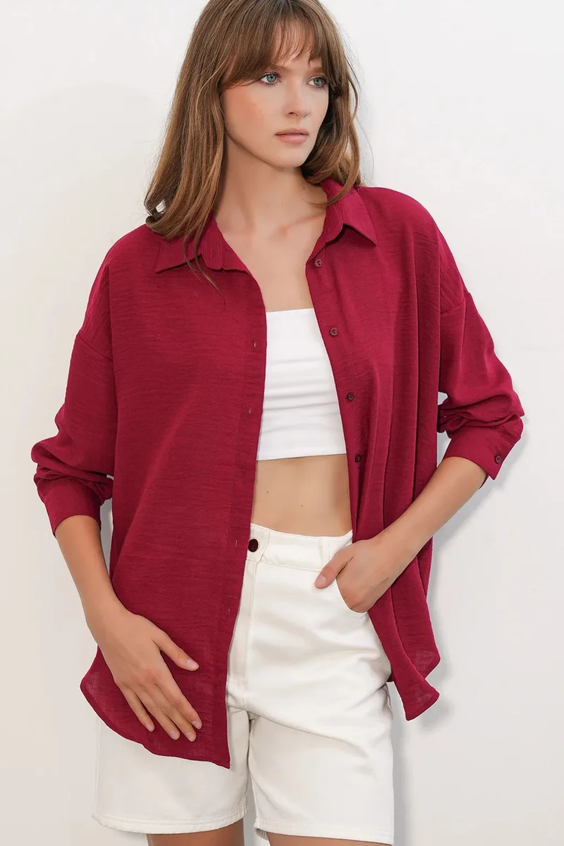 بيغ دارت BDART Embroidered Long Sleeve Shirt with Button Closure